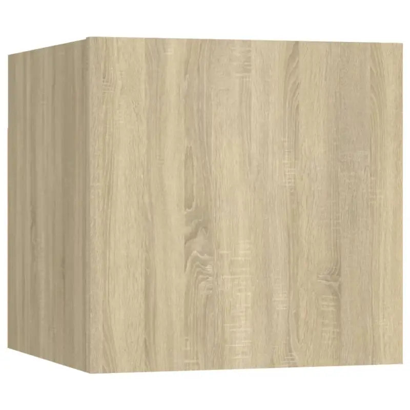 Tv-meubel van bewerkt hout met muurbevestiging en tijdloos design - Tv-meubels