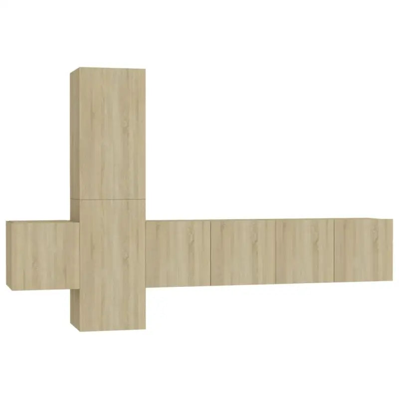 Tv-meubel van bewerkt hout met muurbevestiging voor een trendy uitstraling - Tv-meubels