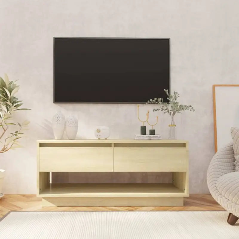 Tv-meubel van bewerkt hout met opbergruimte voor woonkamer - Sonoma eiken / 1 - Tv-meubels