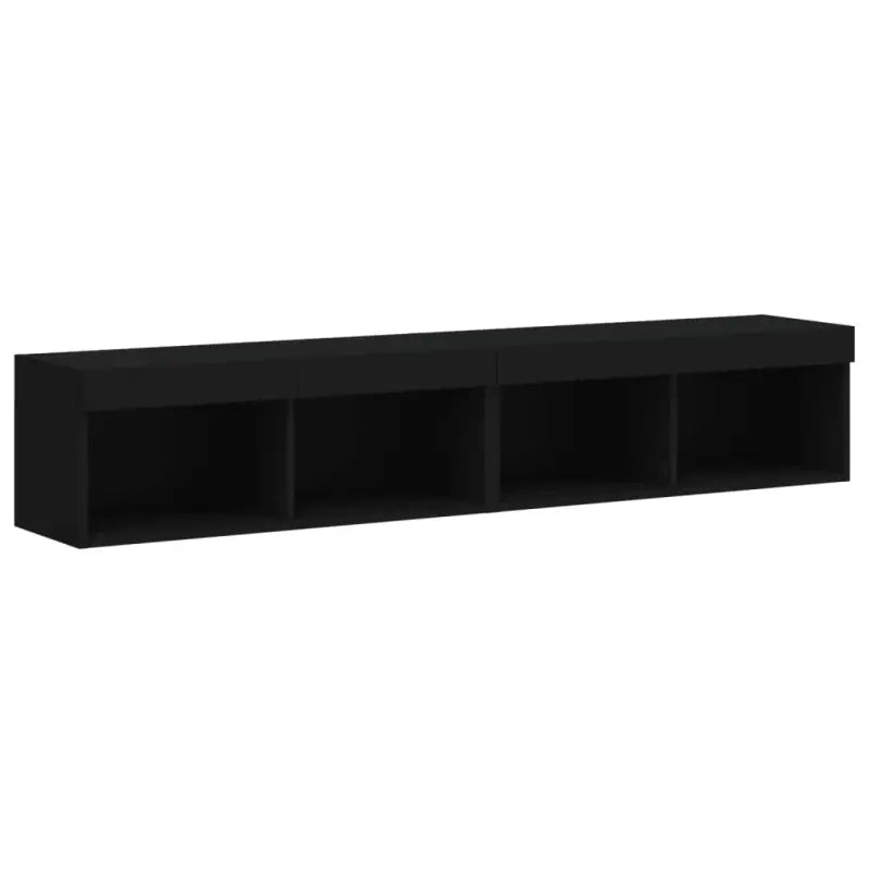 Tv-meubel van bewerkt hout met RGB LED-verlichting en stijlvol design - Tv-meubels