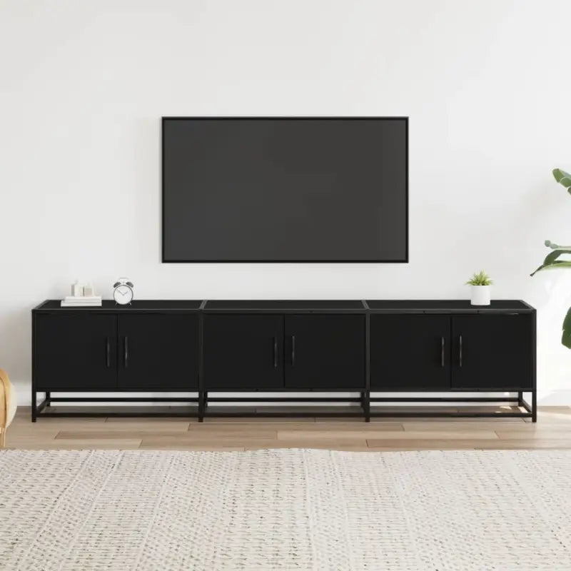 Tv-meubel van bewerkt hout met ruime opbergruimte - Tv-meubels