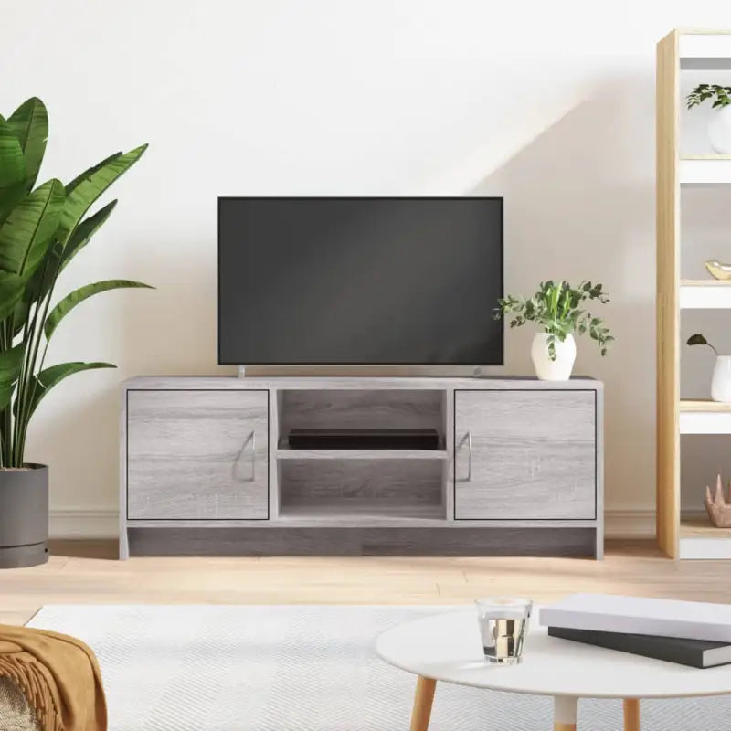 Tv-meubel van bewerkt hout met trendy en praktisch ontwerp - Grijs sonoma / 1 - Tv-meubels