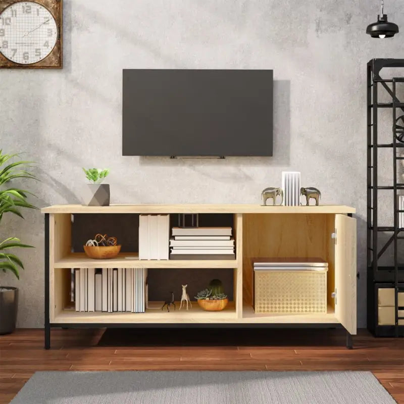 Tv-meubel van bewerkt hout met trendy en praktisch ontwerp - Tv-meubels