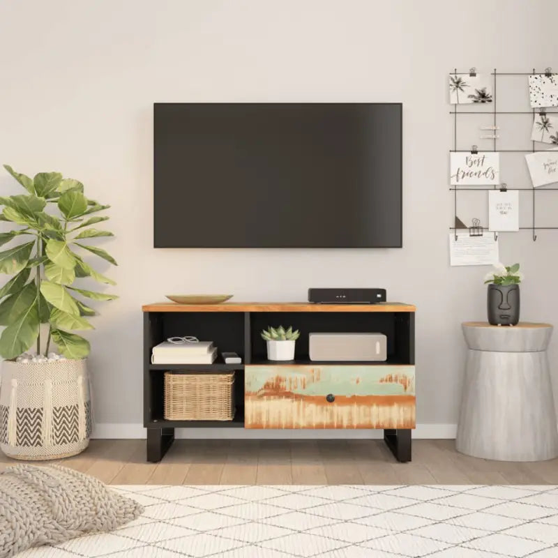 Tv-meubel van massief gerecycled hout met trendy en praktisch ontwerp - Tv-meubels