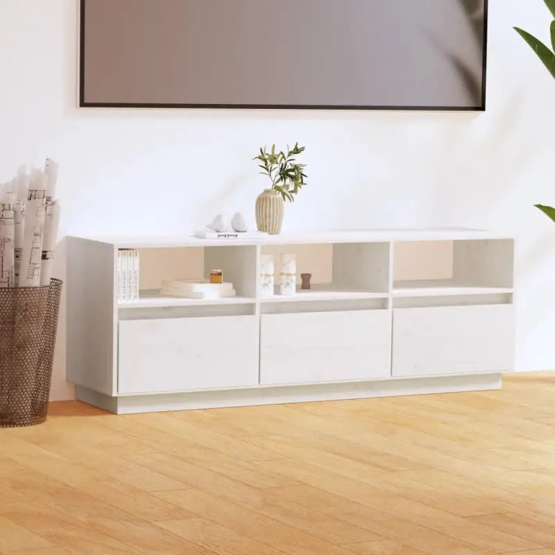 Tv-meubel van massief grenenhout met zweefpoten voor in je woonkamer - Tv-meubels