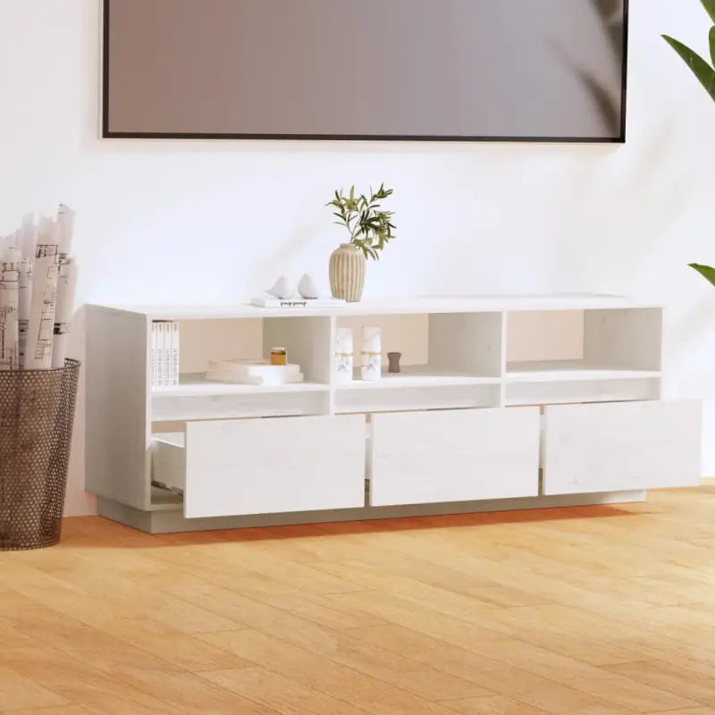 Tv-meubel van massief grenenhout met zweefpoten voor in je woonkamer - Tv-meubels