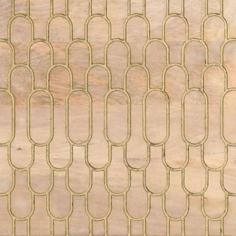 Tv-meubel van massief mangohout met houten poten voor een trendy uitstraling - Tv-meubels