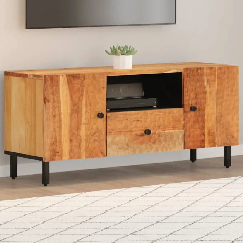 Tv-meubel van massief mangohout met trendy en praktische uitstraling - Naturel / 1 / Massief acaciahout - Tv-meubels
