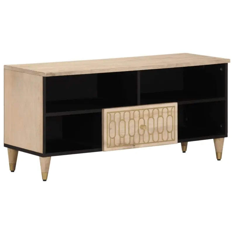 Tv-meubel van massief mangohout met trendy en stevig design - Naturel / 1 - Tv-meubels