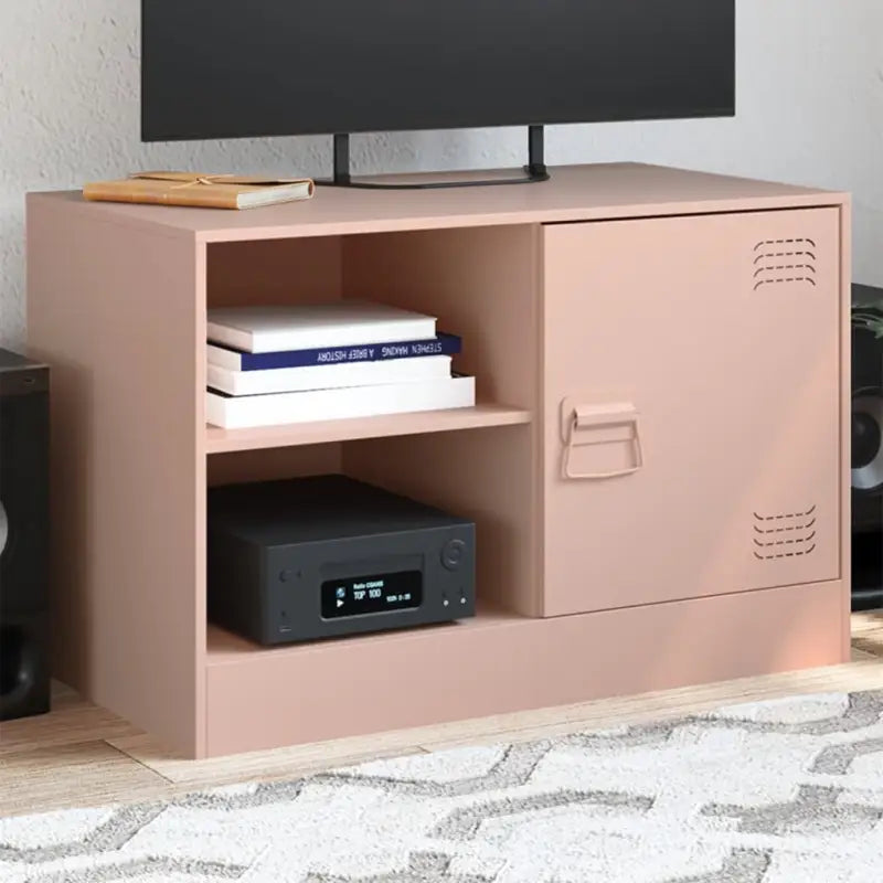 Tv-meubels met koudgewalst staal voor een trendy en stabiel interieur - Roze / 1 - Tv-meubels