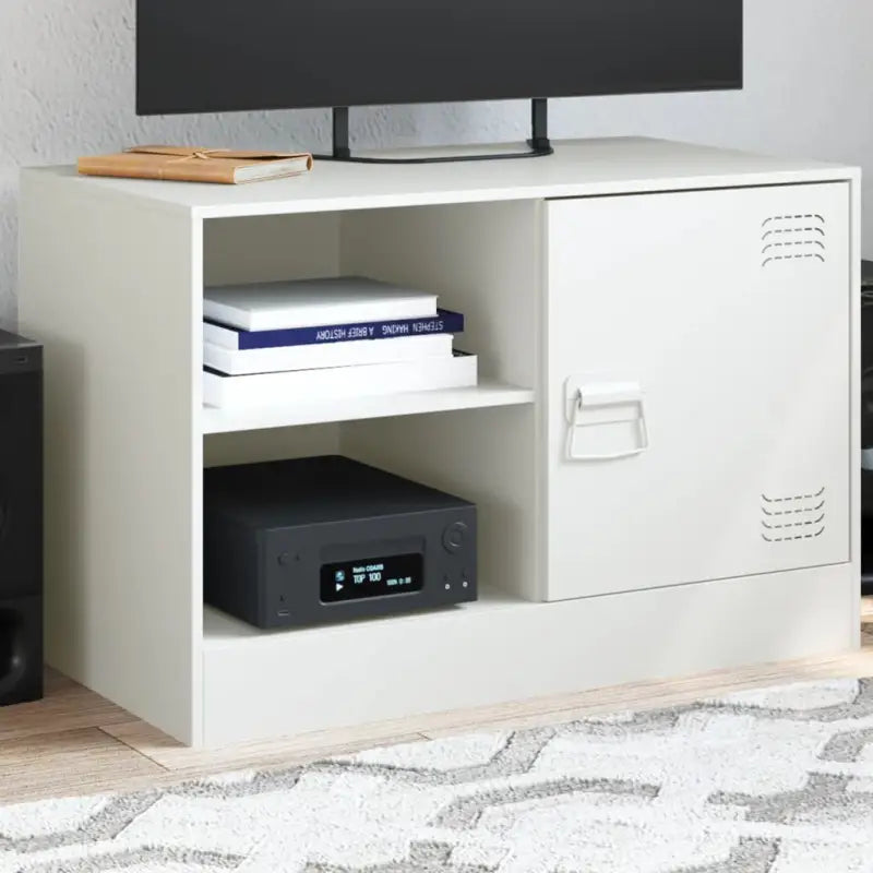 Tv-meubels met koudgewalst staal voor een trendy en stabiel interieur - Wit / 1 - Tv-meubels