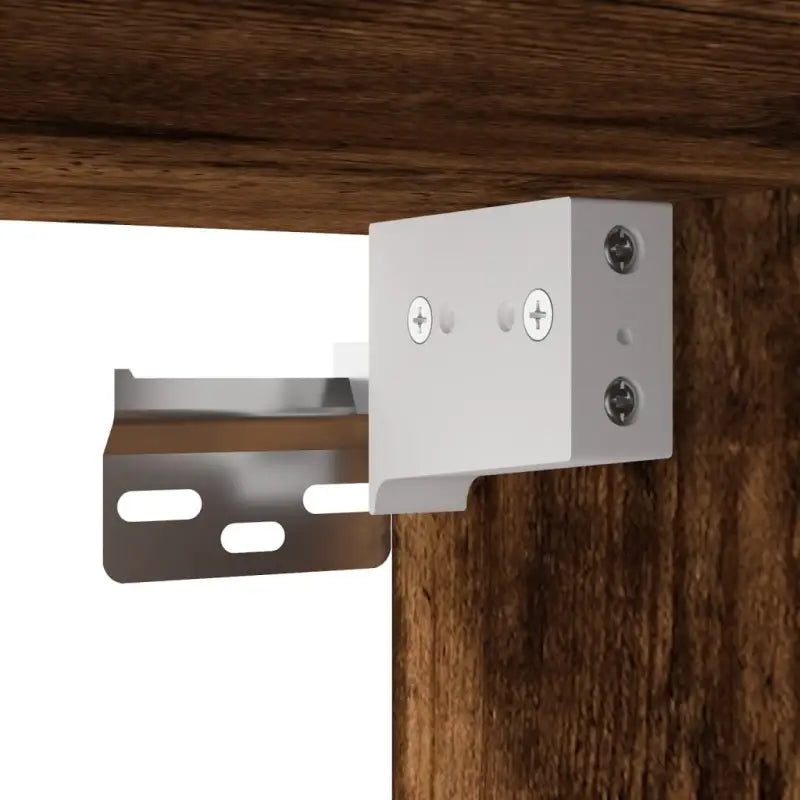 Tv-meubels van bewerkt hout met RGB LED-verlichting in gerookt eiken - Tv-meubels