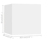Tv-meubelset van bewerkt hout met opbergruimte voor wandmontage - Tv-meubels