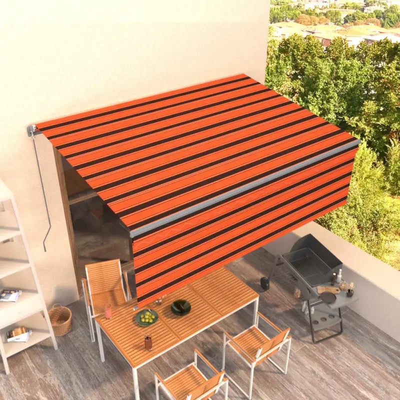 Uitschuifbare aluminium buitenluifel voor schaduw en koelte - Multikleur / 4.5 x 3 m / 1 - Zonwering