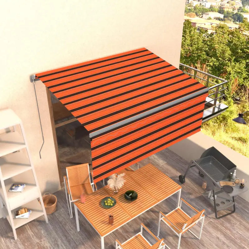 Uitschuifbare aluminium buitenluifel voor schaduw en koelte - Multikleur / 3.5 x 2.5 m / 1 - Zonwering
