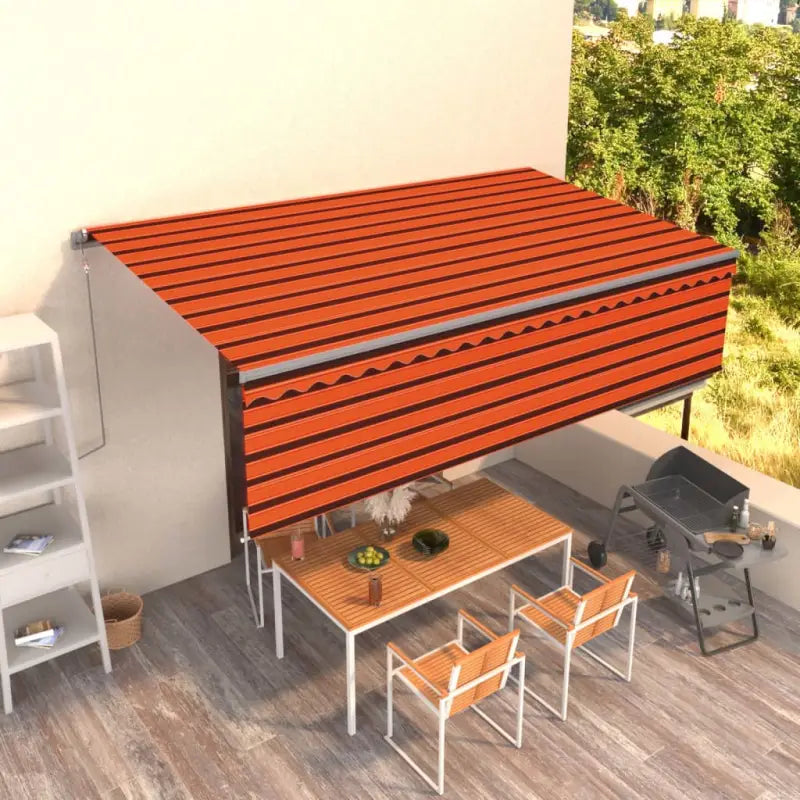 Uitschuifbare aluminium buitenluifel voor schaduw en koelte - Multikleur / 5 x 3 m / 1 - Zonwering