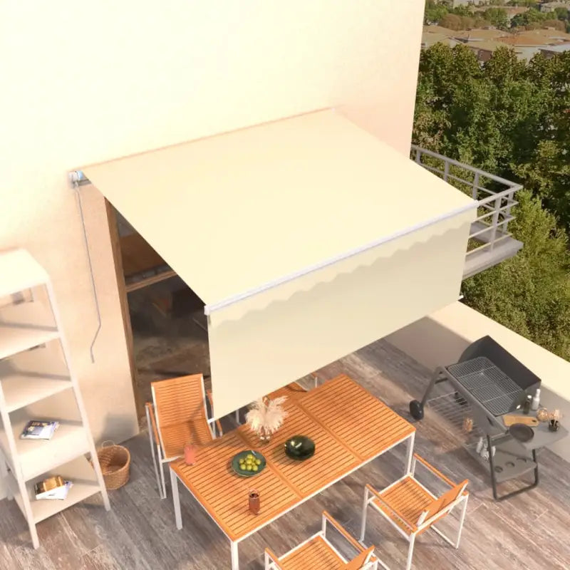 Uitschuifbare Buitenluifel met Aluminium Frame - Crème / 3.5 x 2.5 m / 1 - Zonwering