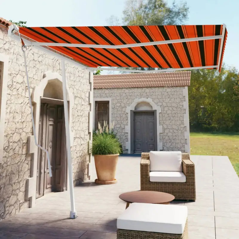 Uitschuifbare buitenluifel met gepoedercoat aluminium frame - Multikleur / 300 x 250 cm / 1 - Zonwering