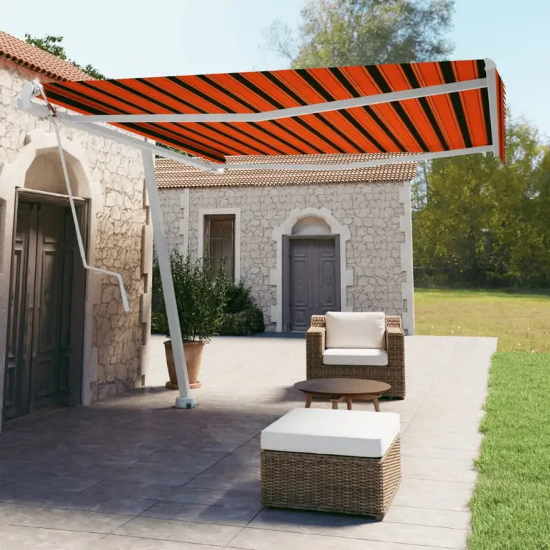 Uitschuifbare buitenluifel met gepoedercoat aluminium frame - Multikleur / 400 x 350 cm / 1 - Zonwering