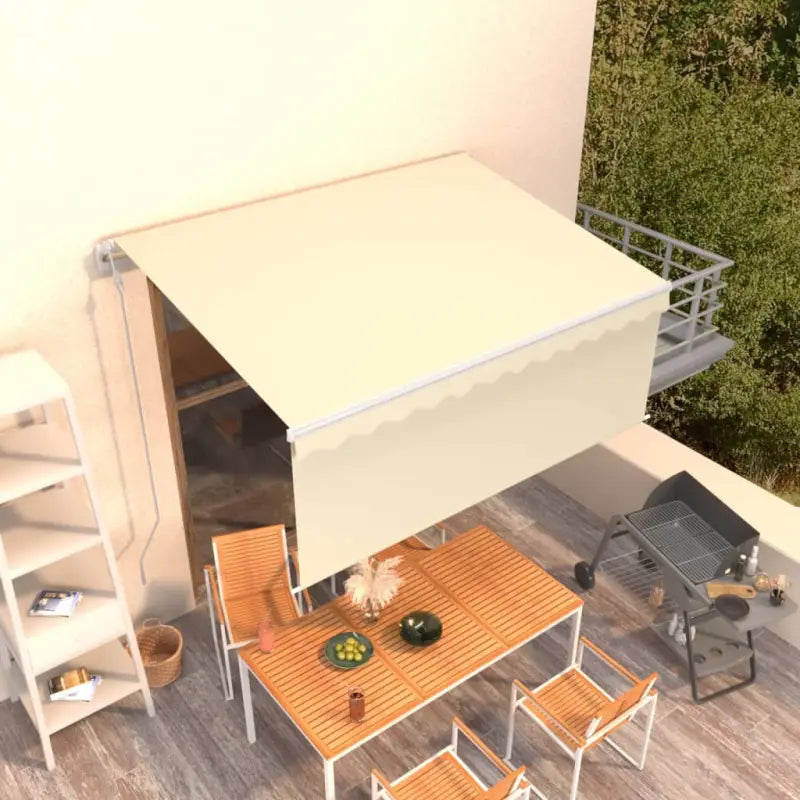 Uitschuifbare buitenluifel met roestvrij aluminium frame - Crème / 3 x 2.5 m / 1 - Zonwering