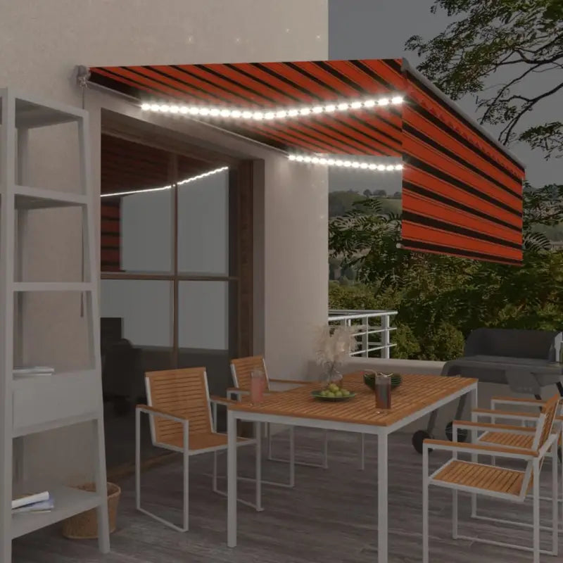 Uitschuifbare buitenluifel met roestvrij aluminium frame - Multikleur / 4.5 x 3 m / 1 - Zonwering