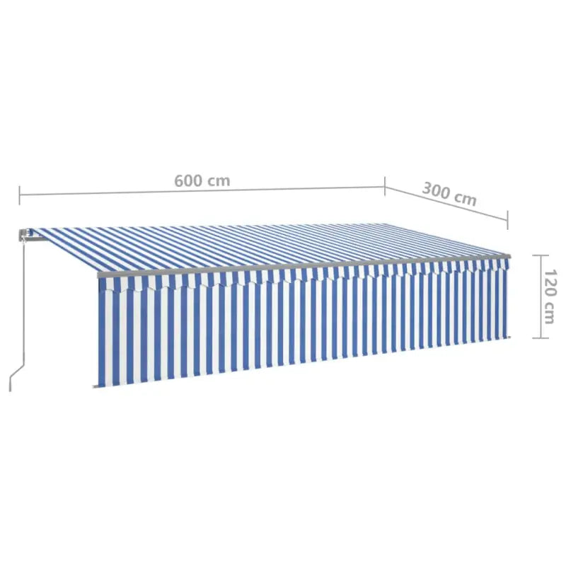 Uitschuifbare buitenluifel met roestvrij aluminium frame - Zonwering
