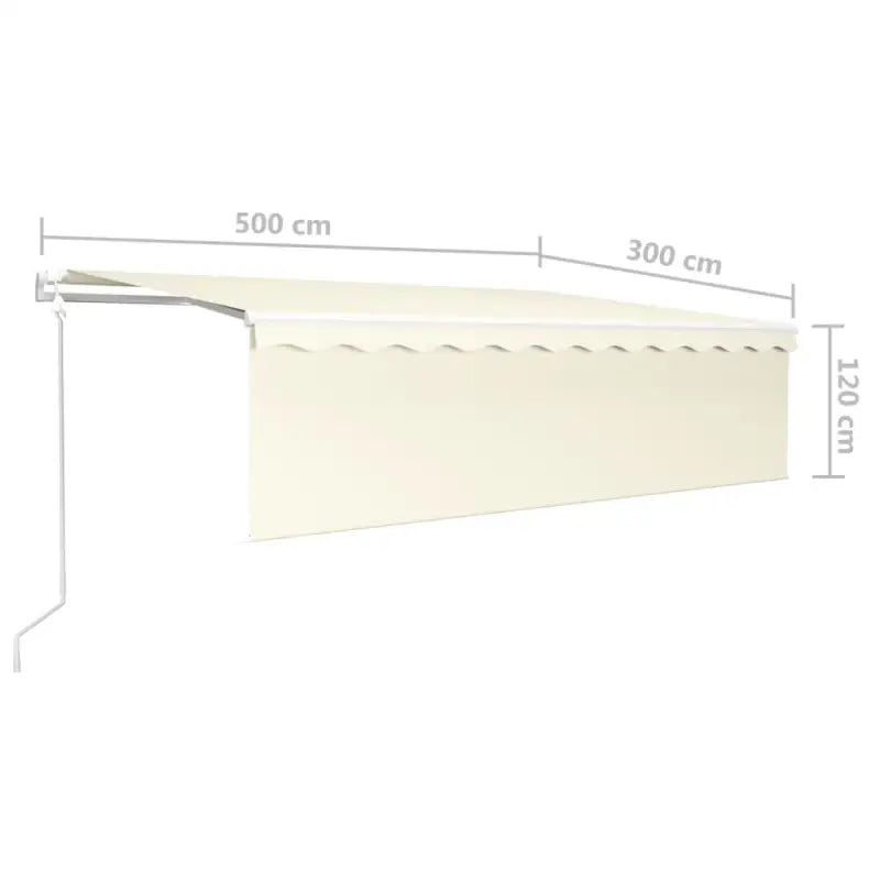 Uitschuifbare buitenluifel met roestvrij aluminium frame - Zonwering