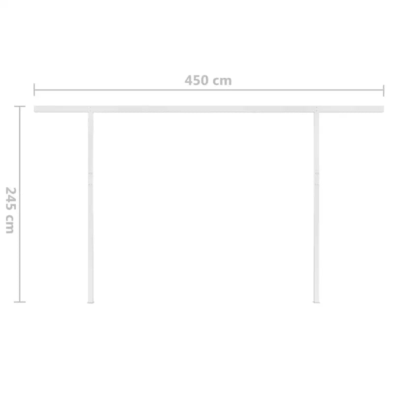 Uitschuifbare buitenluifel met stevig gepoedercoat aluminium frame - Zonwering