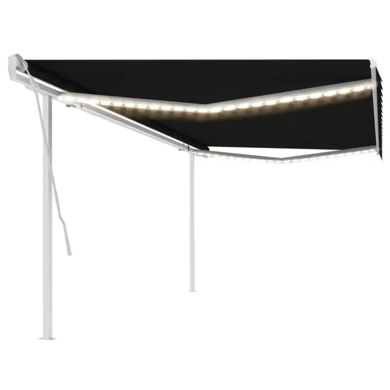 Uitschuifbare buitenluifel met stevig gepoedercoat aluminium frame - Antraciet / 5 x 3.5 m / 1 - Zonwering