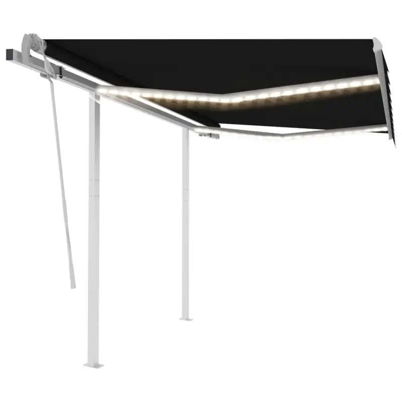 Uitschuifbare buitenluifel met stevig gepoedercoat aluminium frame - Antraciet / 3 x 2.5 m / 1 - Zonwering