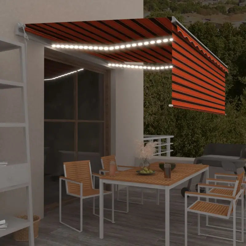 Uitschuifbare luifel met gepoedercoat aluminium en automatische bediening - Multikleur / 4 x 3 m / 1 - Zonwering