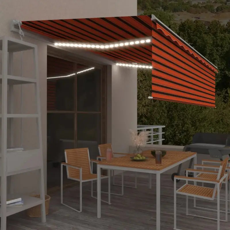 Uitschuifbare luifel met gepoedercoat aluminium en automatische bediening - Multikleur / 5 x 3 m / 1 - Zonwering