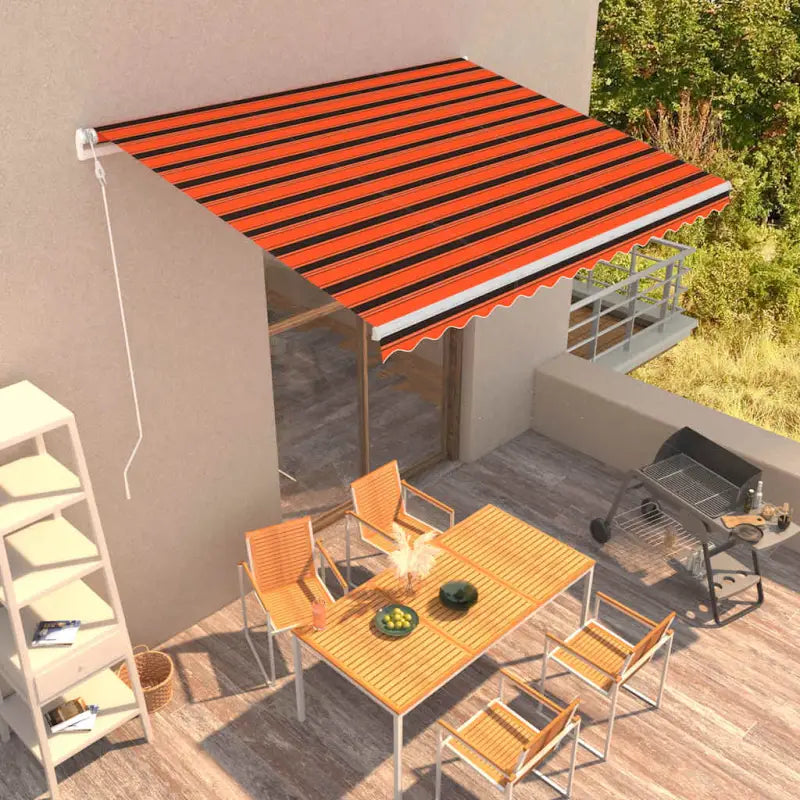 Uitschuifbare luifel met gepoedercoat aluminium frame voor buitenruimte - Multikleur / 400 x 300 cm / 1 - Zonwering