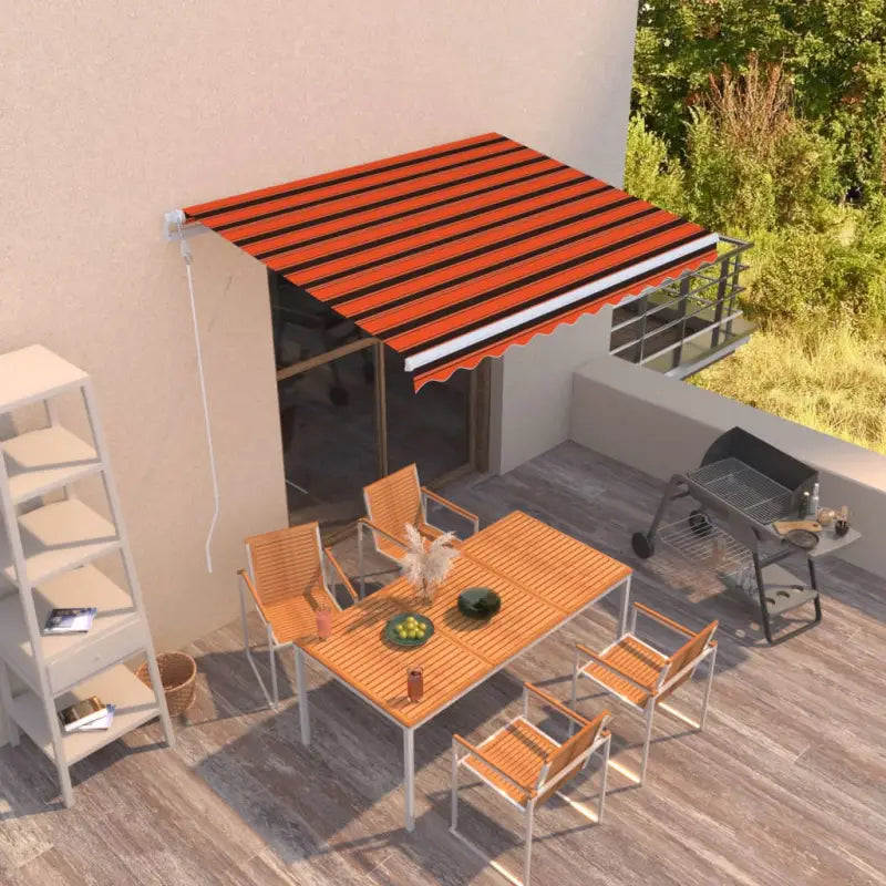 Uitschuifbare luifel met gepoedercoat aluminium frame voor buitenruimte - Multikleur / 300 x 250 cm / 1 - Zonwering