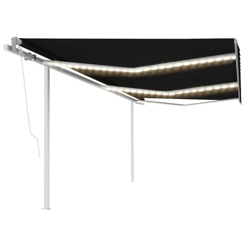 Uitschuifbare luifel met gepoedercoat aluminium frame automatisch - Antraciet / 6 x 3 m / 1 - Zonwering