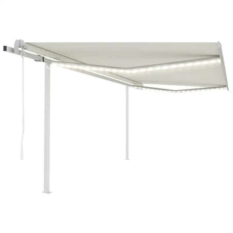 Uitschuifbare luifel met gepoedercoat aluminium frame automatisch - Crème / 4.5 x 3 m / 1 - Zonwering