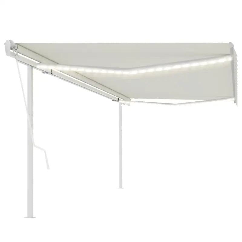 Uitschuifbare luifel met gepoedercoat aluminium frame automatisch - Crème / 5 x 3 m / 1 - Zonwering