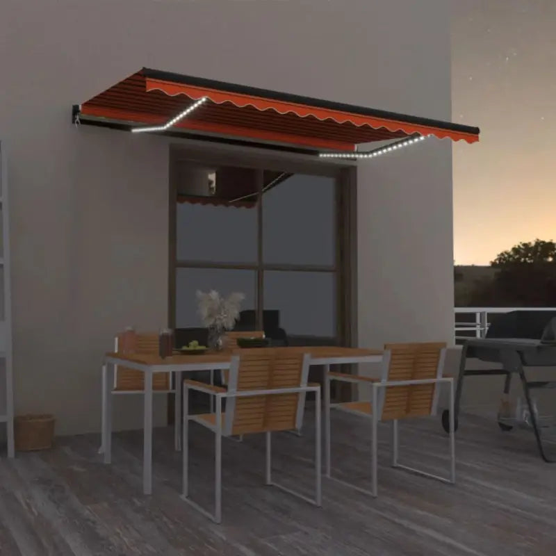 Uitschuifbare luifel met gepoedercoat aluminium voor buitenruimte - Multikleur / 400 x 350 cm / 1 - Zonwering