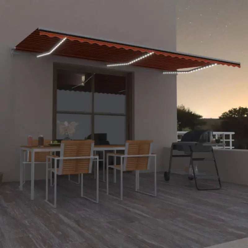 Uitschuifbare luifel met gepoedercoat aluminium voor koele buitenruimtes - Multikleur / 600 x 300 cm / 1 - Zonwering