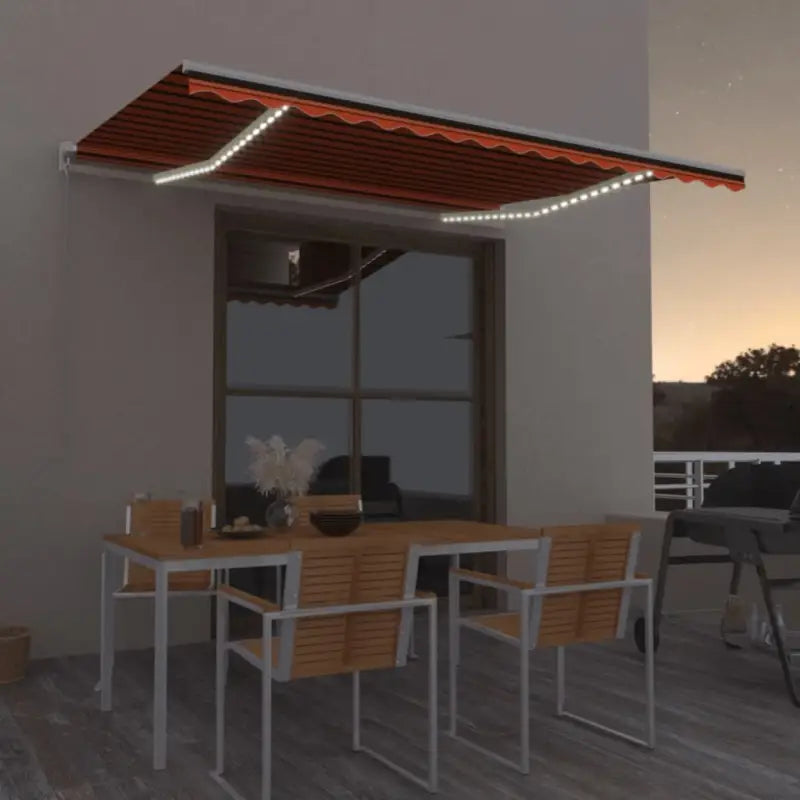 Uitschuifbare luifel met gepoedercoat aluminium voor koele buitenruimtes - Multikleur / 400 x 350 cm / 1 - Zonwering