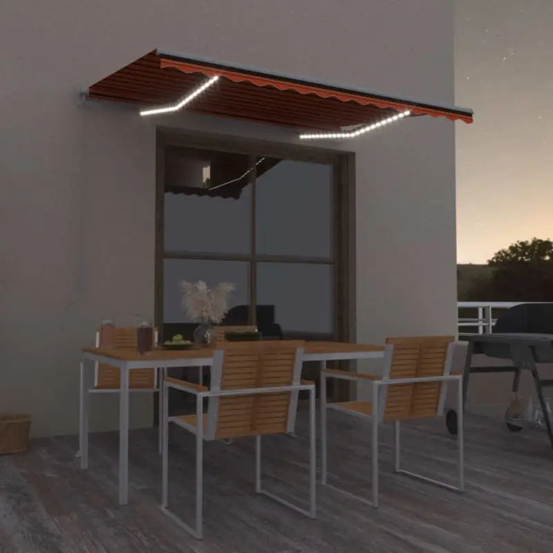 Uitschuifbare luifel met gepoedercoat aluminium voor koele buitenruimtes - Multikleur / 350 x 250 cm / 1 - Zonwering