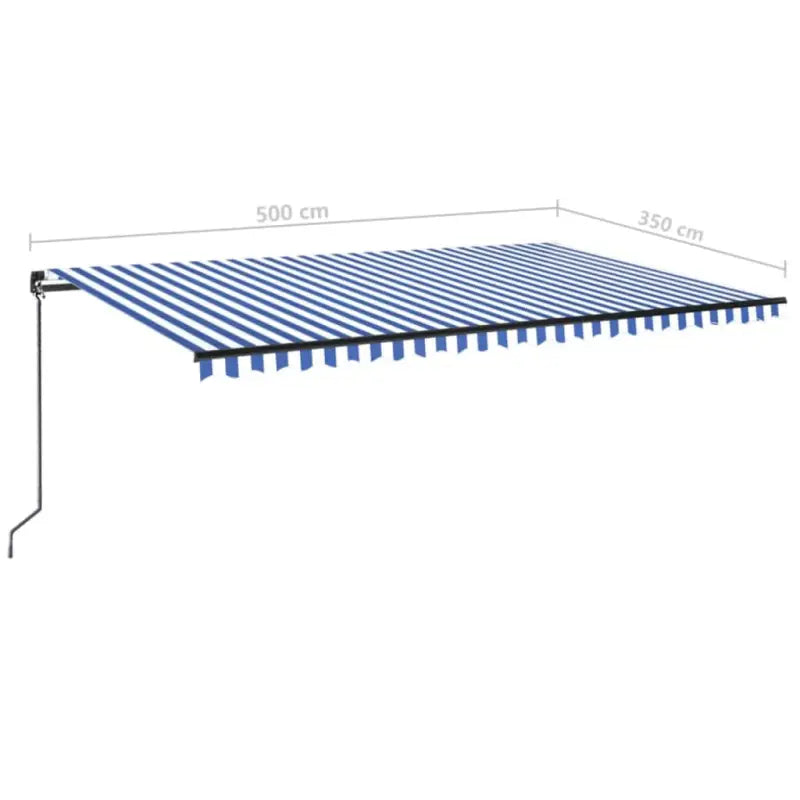 Uitschuifbare luifel met gepoedercoat aluminium voor koele buitenruimte - Zonwering