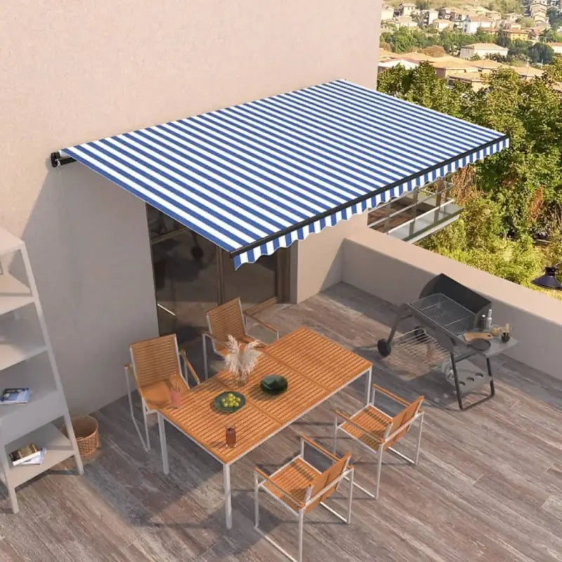 Uitschuifbare luifel met gepoedercoat aluminium voor koele buitenruimte - Zonwering
