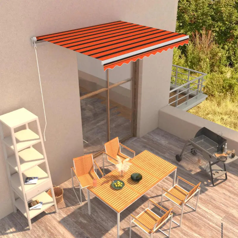 Uitschuifbare luifel met gepoedercoat aluminium voor koelte in je tuin - Multikleur / 300 x 250 cm / 1 - Zonwering