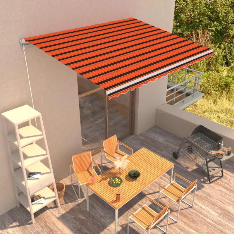 Uitschuifbare luifel met gepoedercoat aluminium voor koelte in je tuin - Multikleur / 400 x 300 cm / 1 - Zonwering