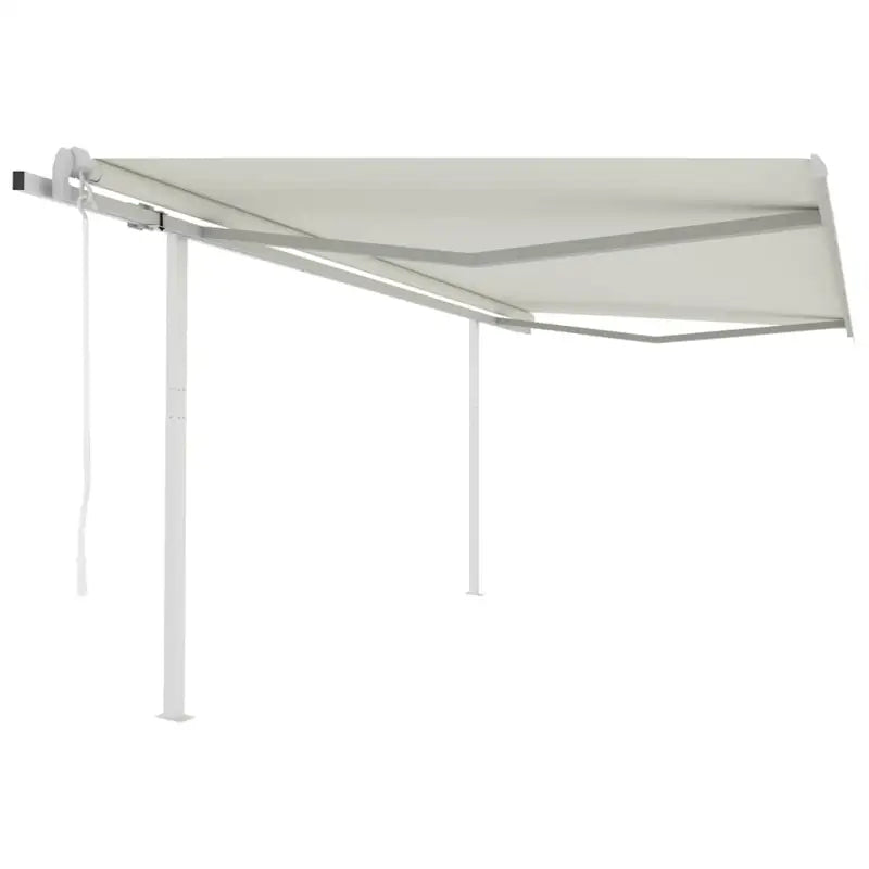 Uitschuifbare luifel met gepoedercoat aluminium voor schaduw en koelheid - Crème / 4 x 3 m / 1 - Zonwering