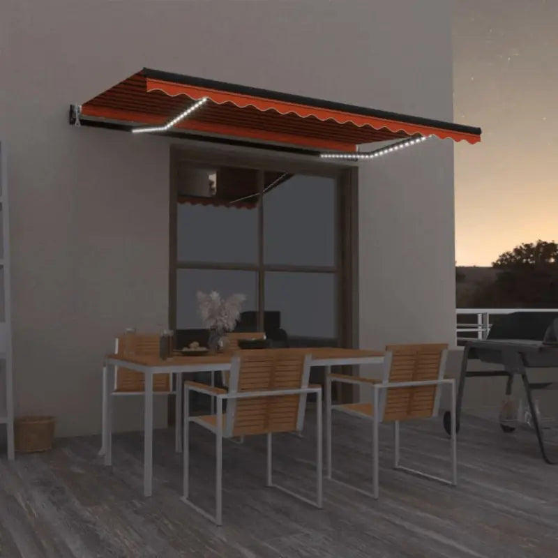 Uitschuifbare luifel met gepoedercoat aluminium voor schaduw en comfort - Multikleur / 450 x 350 cm / 1 - Zonwering