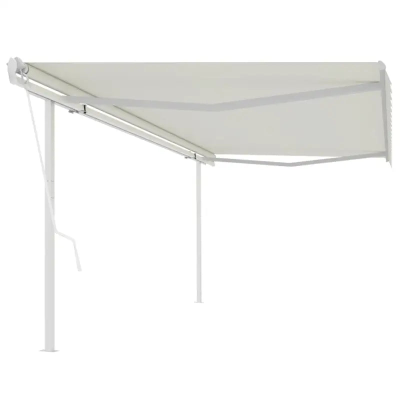 Uitschuifbare luifel met gepoedercoat aluminium voor schaduw en koelheid - Crème / 5 x 3 m / 1 - Zonwering