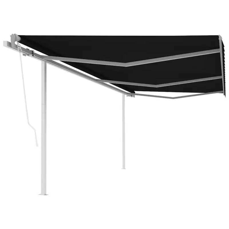 Uitschuifbare luifel met gepoedercoat aluminium voor schaduw en koelheid - Antraciet / 6 x 3 m / 1 - Zonwering