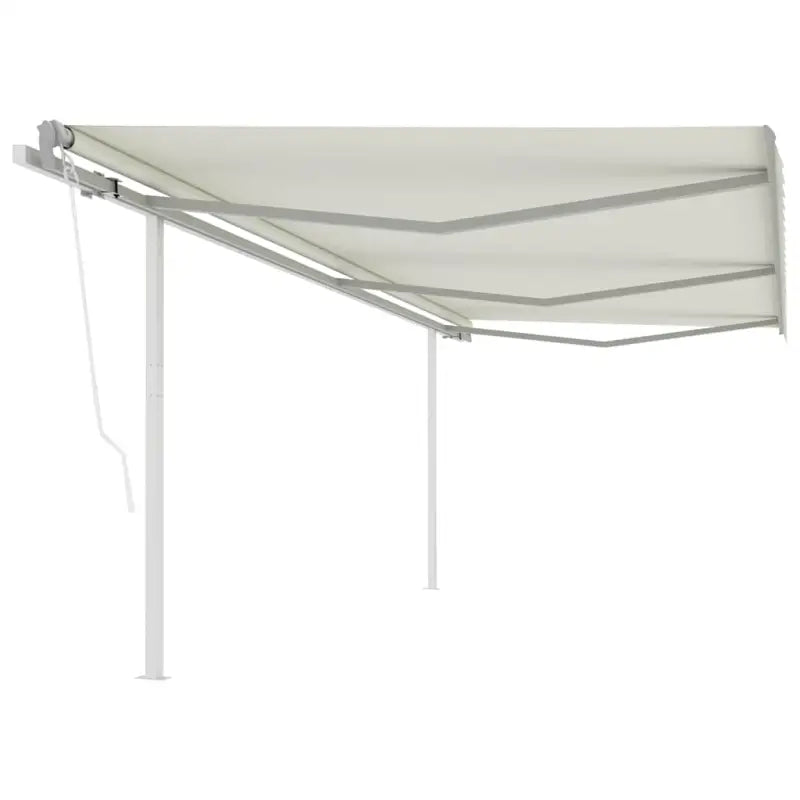 Uitschuifbare luifel met gepoedercoat aluminium voor schaduw en koelheid - Crème / 6 x 3 m / 1 - Zonwering